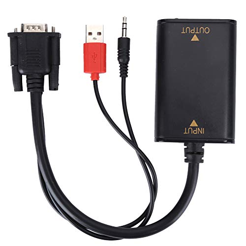 Yctze VGA Audio zu HDMI Konverterkabel USB Kabel mit Audio Adapter VGA zu HDMI Video Konverter Plug and Play… von Yctze