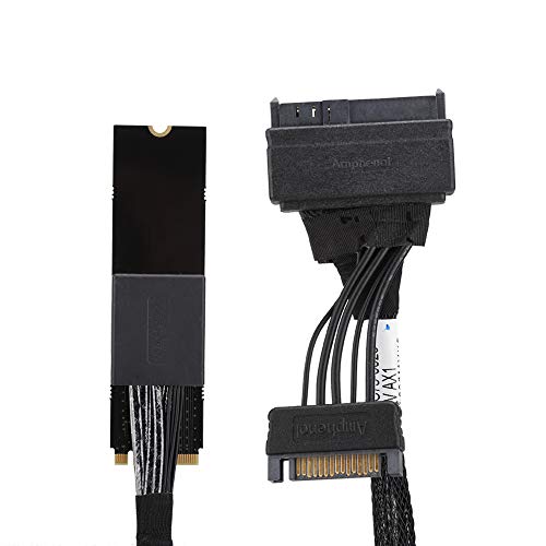 Yctze Verbindungskabel zu NVMe SSD-Laufwerken U.2 zu M.2 Kabel SF 8639 Verbindungskabel für 750 P4610 983 2,5 Zoll NVMe U.2 Solid State Drive SF8639 Schnittstelle Zur M.2-Leitung Zum von Yctze