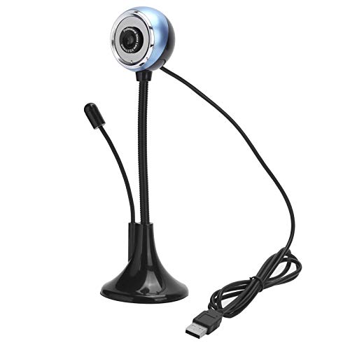 Yctze Webcam mit Mikrofon für PC, Desktop, Laptop, TV, Plug-and-Play, USB, Drehbare Webkamera, Full-HD-Webcam für Konferenz, Skype, für XP 7 8 10 für MOS für 4.0 und Höher von Yctze