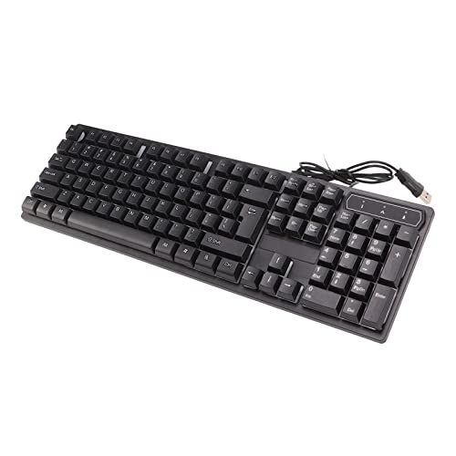 Yctze Wired Hanical Gaming -Tastatur mit Farbenfrohen Leichten, Stabilen 04 -Tasten und Suspendierten Taste für EIN Erweitertes Spielerlebnis von Yctze