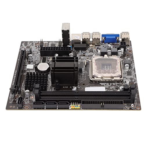 Yctze für LGA 771 775 Prozessor MATX Desktop Motherboard, DDR3 PCIE 2.0x16 Motherboard, 4 X SATA 6 X USB2.0 VGA, 1x24pin 1x4pin Power Interface, 3 Phase Netzteil von Yctze