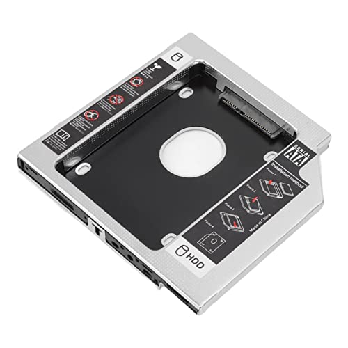 Yctze zu 2. HDD SSD-Gehäuse Festplatten-Caddy-Gehäusefach 2-Kanal-Schutz für 12,7-mm-CD-DVD-ROM-Steckplatz für Optisches Laufwerk Festplatten-Caddy-Gehäusefach 2-Kanal-Schutz für von Yctze