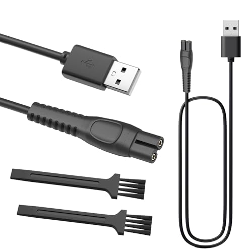 YdseozOA 2 Stück 5 V USB-Rasierer-Ladekabel mit Bürste, ein Klingen-Ladekabel, kompatibel mit Philips Norelco S1113 1112 S1213 5831 PQ888 usw YdseozOA 2 Stück 5 V USB-Rasierer-Ladekabel mit Bürste, ein Klingen-Ladekabel, kompatibel mit Philips Norelco S1113 1112 S1213 5831 PQ888 usw von YdseozOA