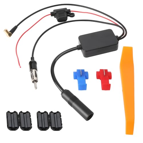 YdseozOA Universal-Autoradio-Antennenverstärker, 12 V, Auto-Stereo-DAB-FM-AM-Radio-Antennensignalverstärker, DAB/FM-Autoradio-Splitter für nachgerüstete Autoradios von YdseozOA