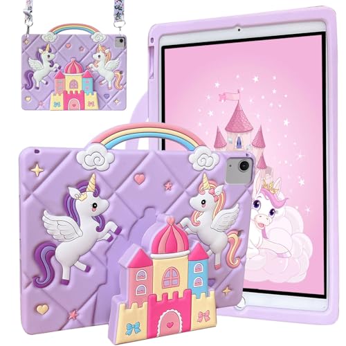 YeaQuelior Hülle Kompatibel mit Xiaomi Redmi Pad SE 11 Zoll 2023, leicht stoßfest Silikonhülle mit Griff, Ständer, Schultergurt von YeaQuelior