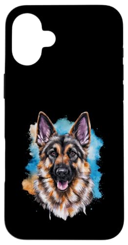 Deutscher Schäferhund im Wasserfarben Stil Hülle für iPhone 16 Plus Deutscher Schäferhund im Wasserfarben Stil Hülle für iPhone 16 Plus von !!!Yeah Deutscher Schäferhund Designz