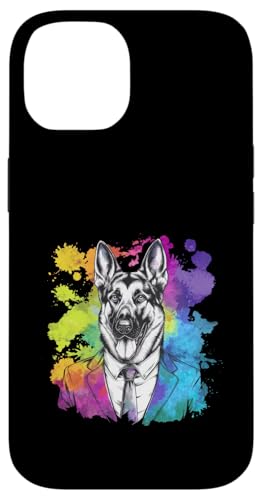 Deutscher Schäferhund mit schicken Anzug Hülle für iPhone 14 Deutscher Schäferhund mit schicken Anzug Hülle für iPhone 14 von !!!Yeah Deutscher Schäferhund Designz