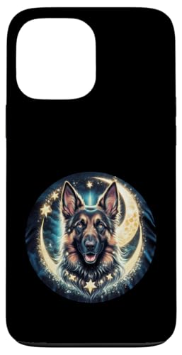 Glitzender Deutscher Schäferhund mit Mond Hülle für iPhone 13 Pro Max Glitzender Deutscher Schäferhund mit Mond Hülle für iPhone 13 Pro Max von !!!Yeah Deutscher Schäferhund Designz