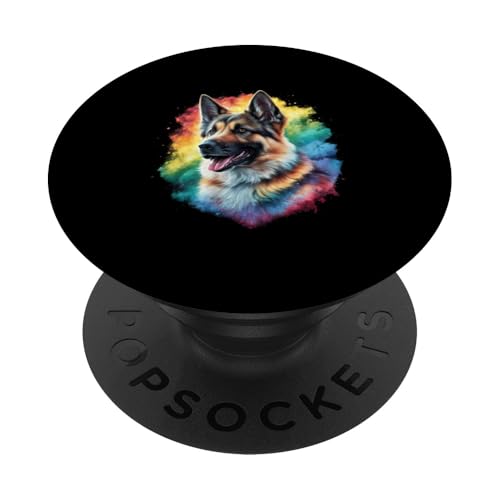 Regenbogen farbener DeutscherSchäferhund PopSockets Klebender PopGrip Regenbogen farbener DeutscherSchäferhund PopSockets Klebender PopGrip von !!!Yeah Deutscher Schäferhund Designz
