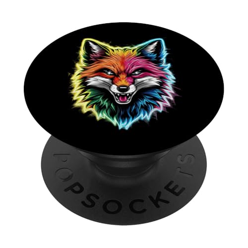 Fantasievoller leuchtender Fuchs PopSockets Klebender PopGrip von !!!Yeah Fuchs Designz