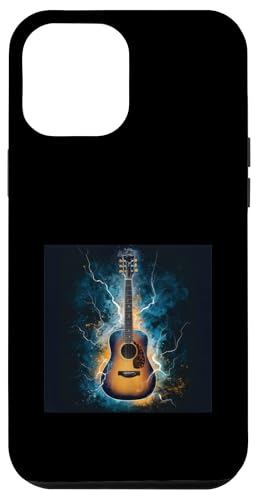 Gitarre mit Blitzen für Musiker Hülle für iPhone 12 Pro Max von !!!Yeah Musiker Designz