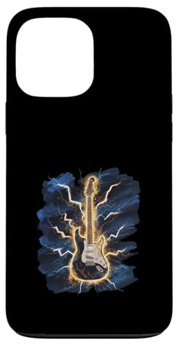 Gitarre mit Blitzen für Musiker Hülle für iPhone 13 Pro Max von !!!Yeah Musiker Designz