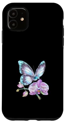 Glitzernder Schmetterling mit Orchidee Hülle für iPhone 11 Glitzernder Schmetterling mit Orchidee Hülle für iPhone 11 von !!!Yeah Schmetterling Designz