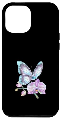 Glitzernder Schmetterling mit Orchidee Hülle für iPhone 12 Pro Max Glitzernder Schmetterling mit Orchidee Hülle für iPhone 12 Pro Max von !!!Yeah Schmetterling Designz