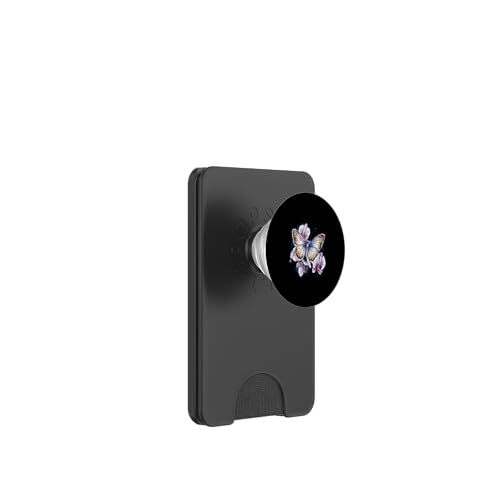 Glitzernder Schmetterling mit Orchidee PopSockets PopWallet für MagSafe von !!!Yeah Schmetterling Designz