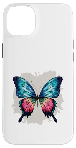 Schmetterling in bunten Wasserfarben Hülle für iPhone 14 Plus von !!!Yeah Schmetterling Designz