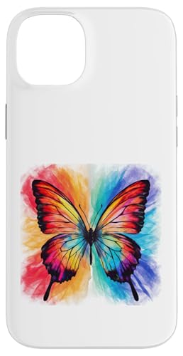 Schmetterling in bunten Wasserfarben Hülle für iPhone 14 Plus von !!!Yeah Schmetterling Designz