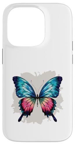 Schmetterling in bunten Wasserfarben Hülle für iPhone 14 Pro von !!!Yeah Schmetterling Designz