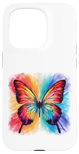 Schmetterling in bunten Wasserfarben Hülle für iPhone 15 Pro von !!!Yeah Schmetterling Designz