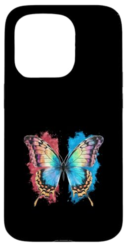 Schmetterling in bunten Wasserfarben Hülle für iPhone 15 Pro von !!!Yeah Schmetterling Designz