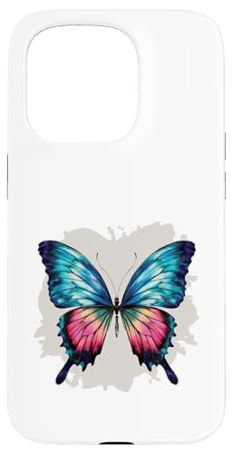 Schmetterling in bunten Wasserfarben Hülle für iPhone 15 Pro Schmetterling in bunten Wasserfarben Hülle für iPhone 15 Pro von !!!Yeah Schmetterling Designz