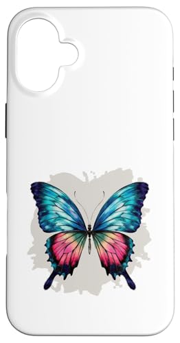 Schmetterling in bunten Wasserfarben Hülle für iPhone 16 Plus Schmetterling in bunten Wasserfarben Hülle für iPhone 16 Plus von !!!Yeah Schmetterling Designz