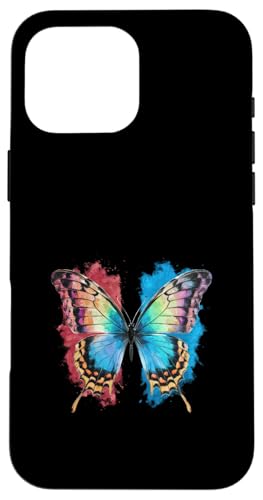 Schmetterling in bunten Wasserfarben Hülle für iPhone 16 Pro Max von !!!Yeah Schmetterling Designz