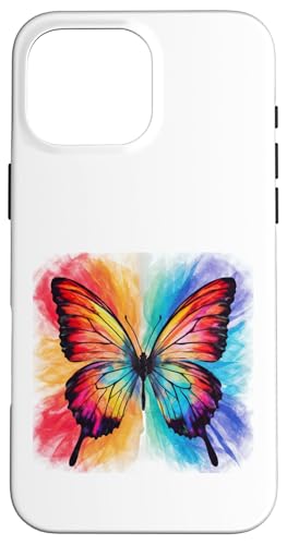 Schmetterling in bunten Wasserfarben Hülle für iPhone 16 Pro Max von !!!Yeah Schmetterling Designz