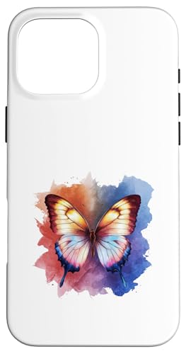 Schmetterling in bunten Wasserfarben Hülle für iPhone 16 Pro Max Schmetterling in bunten Wasserfarben Hülle für iPhone 16 Pro Max von !!!Yeah Schmetterling Designz