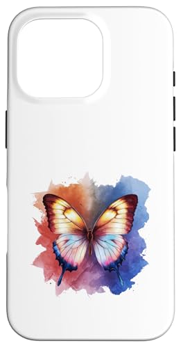 Schmetterling in bunten Wasserfarben Hülle für iPhone 16 Pro von !!!Yeah Schmetterling Designz