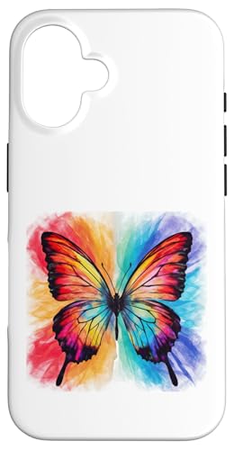Schmetterling in bunten Wasserfarben Hülle für iPhone 16 Schmetterling in bunten Wasserfarben Hülle für iPhone 16 von !!!Yeah Schmetterling Designz