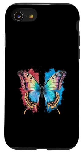 Schmetterling in bunten Wasserfarben Hülle für iPhone SE (2020) / 7 / 8 von !!!Yeah Schmetterling Designz