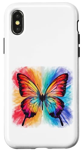 Schmetterling in bunten Wasserfarben Hülle für iPhone X/XS von !!!Yeah Schmetterling Designz