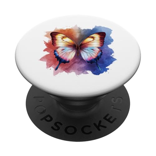 Schmetterling in bunten Wasserfarben PopSockets Klebender PopGrip Schmetterling in bunten Wasserfarben PopSockets Klebender PopGrip von !!!Yeah Schmetterling Designz