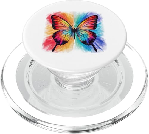 Schmetterling in bunten Wasserfarben PopSockets PopGrip für MagSafe Schmetterling in bunten Wasserfarben PopSockets PopGrip für MagSafe von !!!Yeah Schmetterling Designz