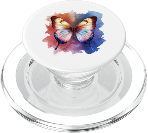 Schmetterling in bunten Wasserfarben PopSockets PopGrip für MagSafe Schmetterling in bunten Wasserfarben PopSockets PopGrip für MagSafe von !!!Yeah Schmetterling Designz