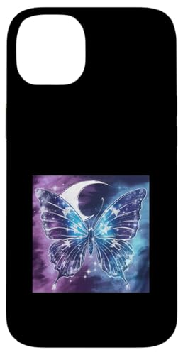 Schöner Schmetterling mit hellem Mond. Hülle für iPhone 14 Plus von !!!Yeah Schmetterling Designz