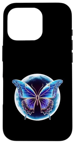 Schöner Schmetterling mit hellem Mond. Hülle für iPhone 16 Pro von !!!Yeah Schmetterling Designz