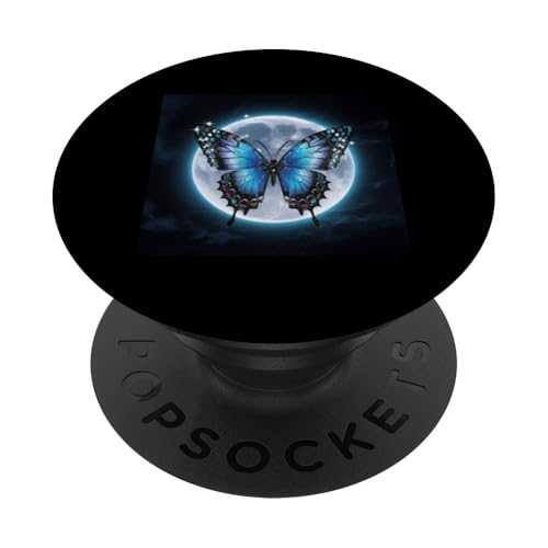 Schöner Schmetterling mit hellem Mond. PopSockets Klebender PopGrip von !!!Yeah Schmetterling Designz