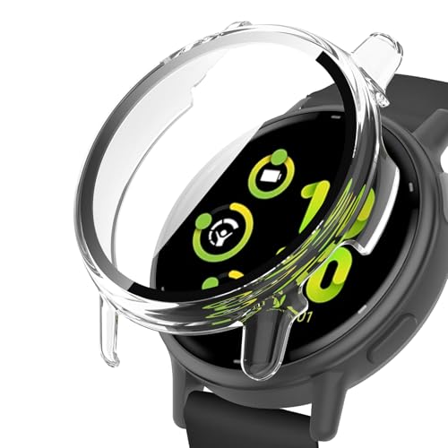 YealRed Hülle Kompatibel mit Garmin Vivoactive 5, PC Gehäuse mit Hartglas Displayschutz Schutzhülle Vollschutz Kratzfest Ultradünner Puffer Schutz Case für Garmin Vivoactive 5 - Transparent von YealRed