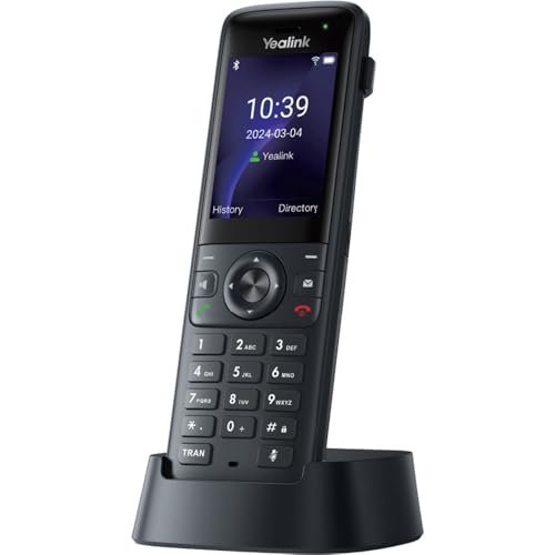 Yealink AX83H Wi-Fi Telefon – Dual-Band Wi-Fi 6, HD Voice, Bluetooth 5.0, 2.4" TFT Farbdisplay, 4 SIP-Konten von Yealink