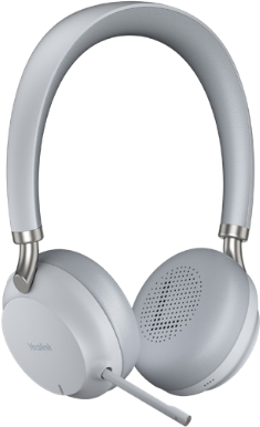 Yealink BH72 Kopfhörer Verkabelt & Kabellos Kopfband Anrufe/Musik USB Typ-A Bluetooth Ladestation Hellgrau (1208615) von Yealink