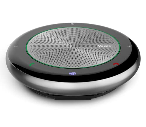 Yealink CP700 Bluetooth KonferenzLautsprecher mit Mikrofon Teams Zertifiziert, tragbare USB-A Konferenzmikrofon für Unified Communications Plattformen, 360° Winkel nehmen Stimmen,9 Std Sprechzeit von Yealink