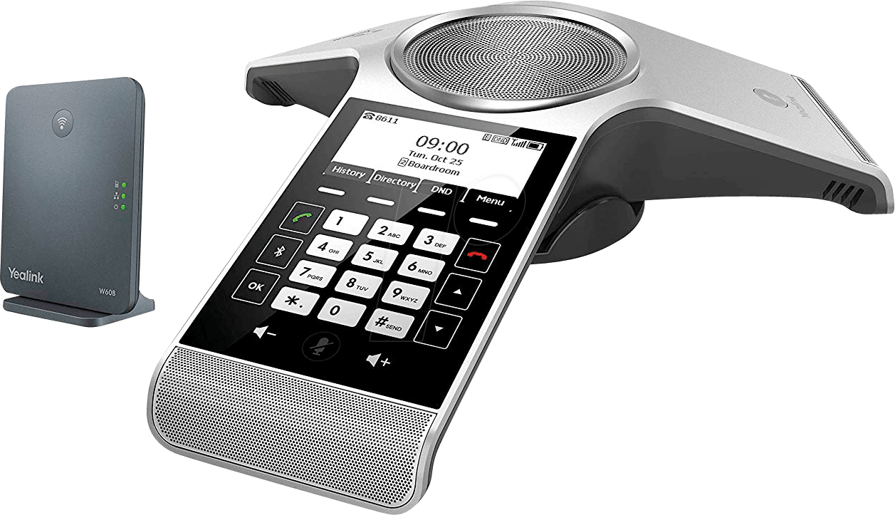 Yealink CP930W-Base - IP-Konferenztelefon - Tasten - Grau - Silber - LCD - 7,87 cm (3.1) - 248 x 120 Pixel (1304004) von Yealink