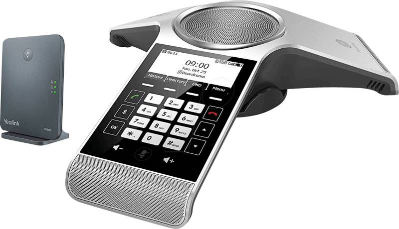 Yealink CP930W-Base - IP-Konferenztelefon - Tasten - Grau - Silber - LCD - 7,87 cm (3.1) - 248 x 120 Pixel (1304004) von Yealink