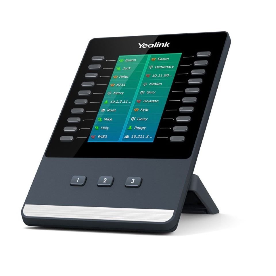 Yealink EXP50 IP-Add-On-Modul Schwarz, Grau 23 Tasten DECT-Telefon von Yealink