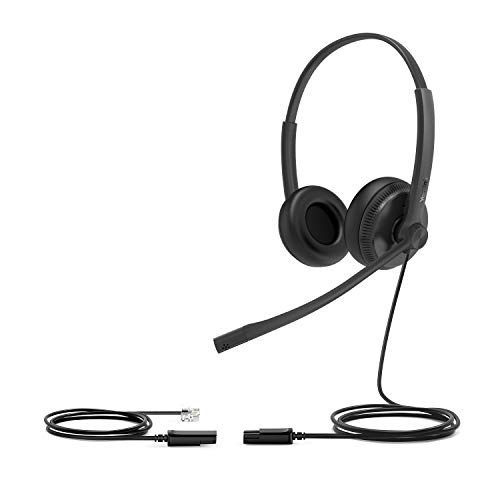 Yealink Headset YHS34 Dual - Zwei Ohr Kopfhörer - mit RJ Anschlußkabel von Yealink