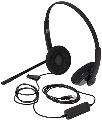 Yealink Headset YHS34 Lite Dual - Zwei Ohr Kopfhörer - mit RJ Anschlußkabel von Yealink