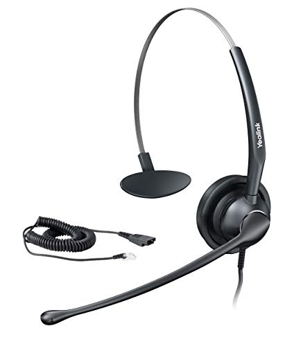 Yealink Headset YHS34 Mono - Ein Ohr Kopfhörer - mit RJ Anschlußkabel von Yealink