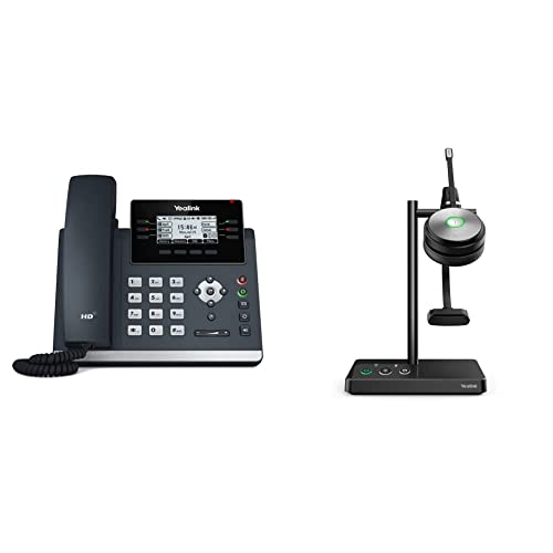 Yealink IP Telefon SIP-T42U PoE Business + WH62 Dual UC von Yealink